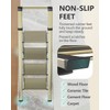 WOA WOA 4 Step Ladder, Ladders for Home, Anti-Slip Pedals,