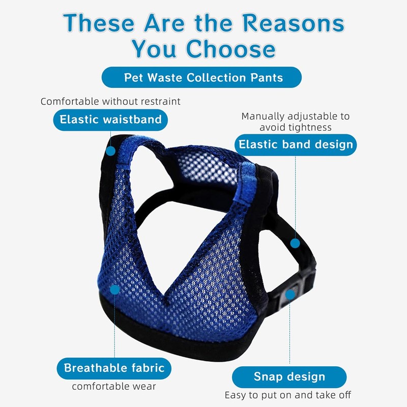 MANON ROSA Wearable Waste Collection Bag for Elderly Dogs -