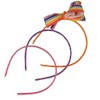 Topkids Accessories Rainbow Pride Bow Headband 3pcs, Unisex Pretty Rainbow
