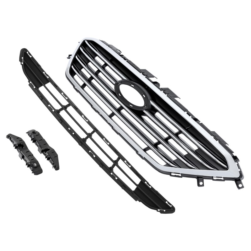 KUAFU Front Upper & Lower Grille & Bumper Bracket Compatible