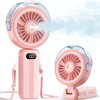 Otlonpe Handheld Misting Fan Portable, Powerful 4 High Speeds Rechargeable