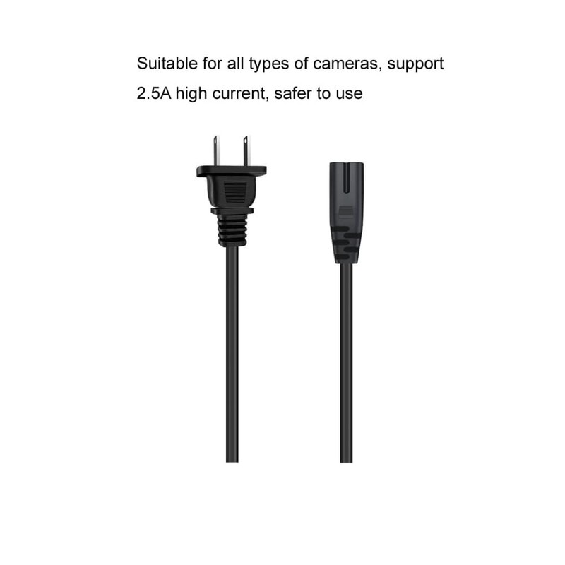 WICAREYO 2M/6.5FT 2 Prong Power Cord for PartyBox 100 200