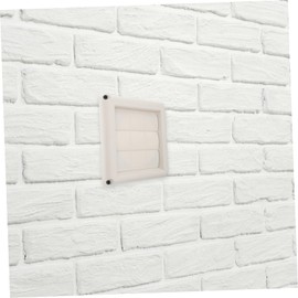 Operitacx Louvered External Vent Cover Durable Exhaust Vent Duct Cover for Outdoor Use Protects Against Rain Easy Installation for Dryer Vents and HVAC Systems