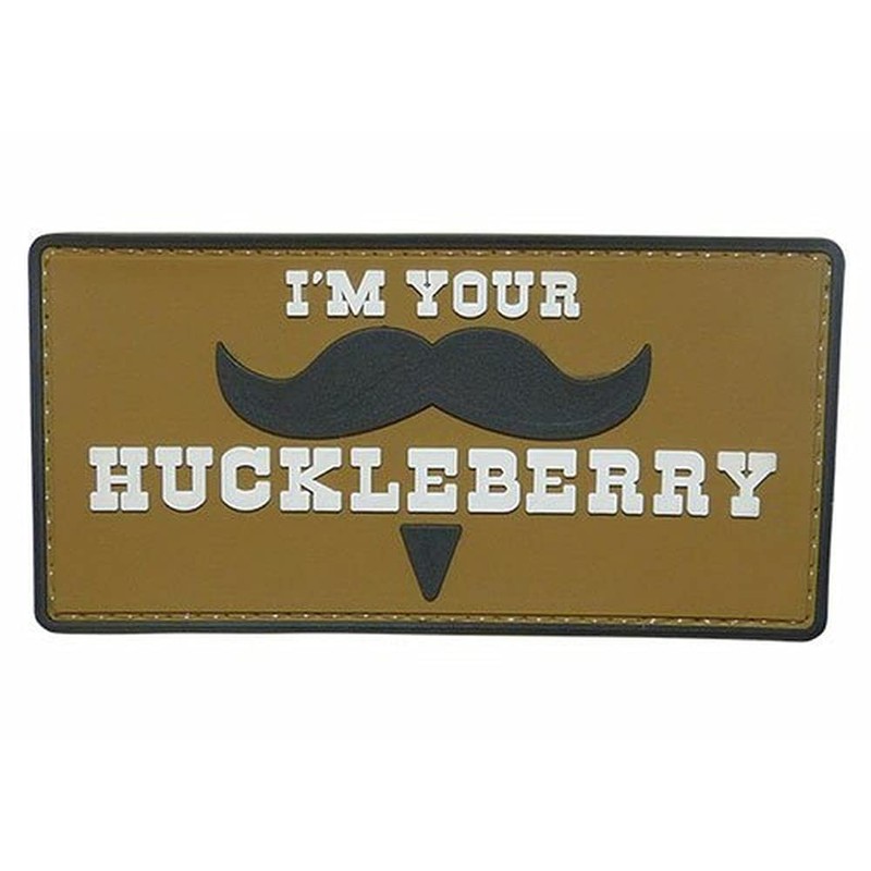 Shellback Tactical I Am Your Huckleberry Mustache PVC Patch