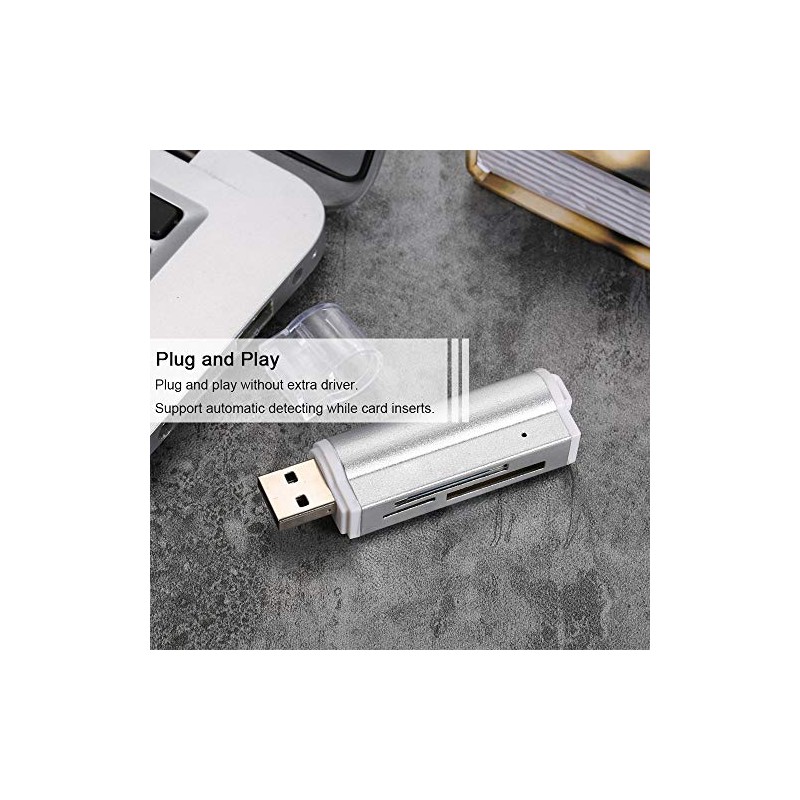 Lector de Tarjetas Todo en USB 2.0 Mini portátil para