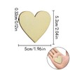 WELANE Unfinished Wooden Heart, 70 PCS Blank Love Shape Craft