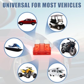 X AUTOHAUX 32V Low Profile Mini Fuse Adapter Tap Fuse Kit with 2pcs 10A Blade Style Fuse for Cars Boats