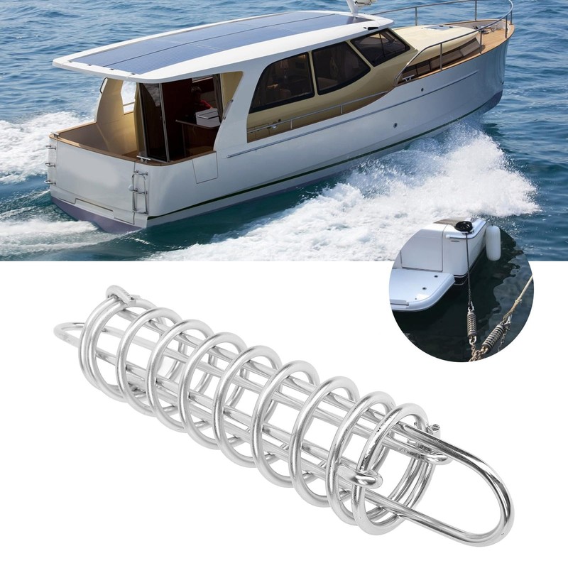 5 Pack 270mm Boat Mooring Springs, 316 Stainless Steel, Shock