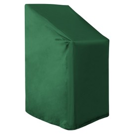 WOLTU Garden Furniture Cover Outdoor Patio Furniture Protective Cover for Deck Chair Patio Chair Waterproof Heavy Duty Dust UV Rain Protection Cover, PE Tarpaulin, 65x65x80/120cm, Green, GZ1192gn