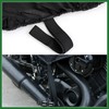 Motoforti Motorcycle Half Cover Black Waterproof Rain Dust UV Protector