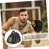 Totority 1Pc Durable Baseball Glove Softball Glove Yellow Black for