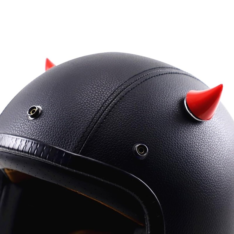 CGEAMDY Pack of 2 Motorcycle Helmet Horns Rubber Motorcycle Helmet