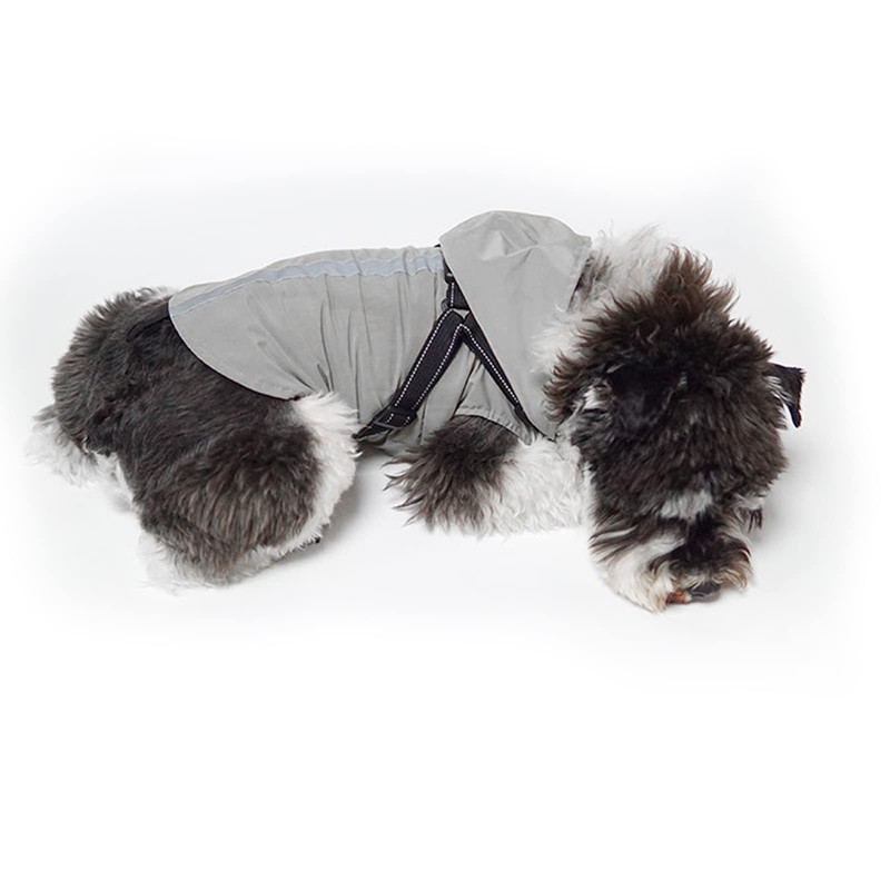 PETCUTE Dog Raincoat, Rain Jacket with Harness, Windproof, Waterproof Dog