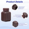 PATIKIL Reagent Bottles, 10 Pcs 30ml HDPE Narrow Mouth Square
