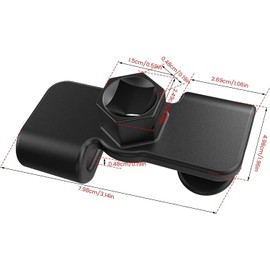 MIVES Universal Wrench Extender Adaptor, 1Pc 1/2 Inch Breaker Bar Wrench Extender Mechanics Tool, 8cm, Black