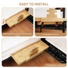 Bamboo Bedside Shelf with Expandable Tray, Clip-On Bunk Bed Nightstand
