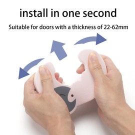 Baby Creative Cartoon Safety Door Stop Anti-Pinch Hand Door Stop to Prevent Hand Pinching Or Baby and Pet Lock Inside (Cat)