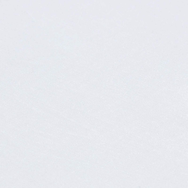 HOMESCAPES Percale Fitted Sheet, White, 90 x 190 cm, Flat