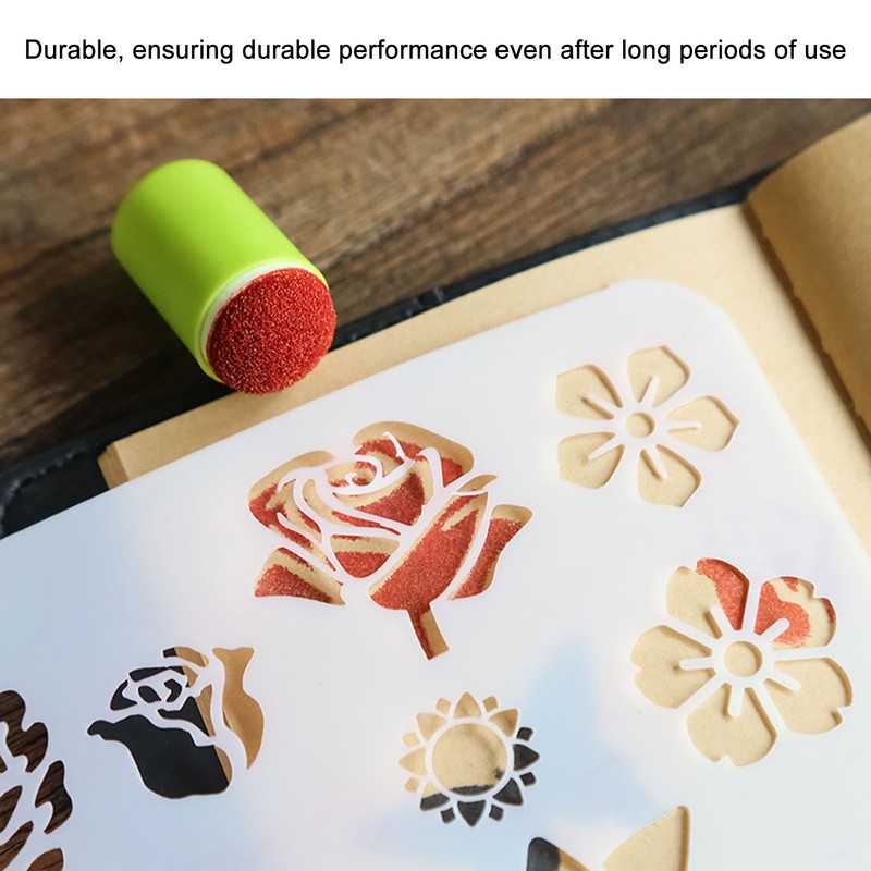 40 Pcs Finger Sponges Daubers Fingertip Concealer Brush Craft Painting