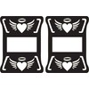 JeepTails Angel Heart Tail lamp light covers (LED) compatible with