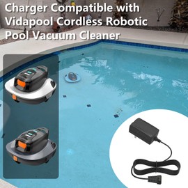 IOKOFJOA Charger for Vidapool Pool Vacuum Cleaner Compatible with Vidapool VRPC01 VRPC01-02 / Moolan S1 S-1 Cordless Robotic Pool Vacuum Cleaner Adapter Power Cord