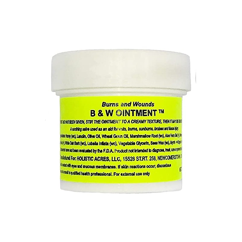 Konvalia Naturals B&W Ointment - Burn and Wound Ointment -