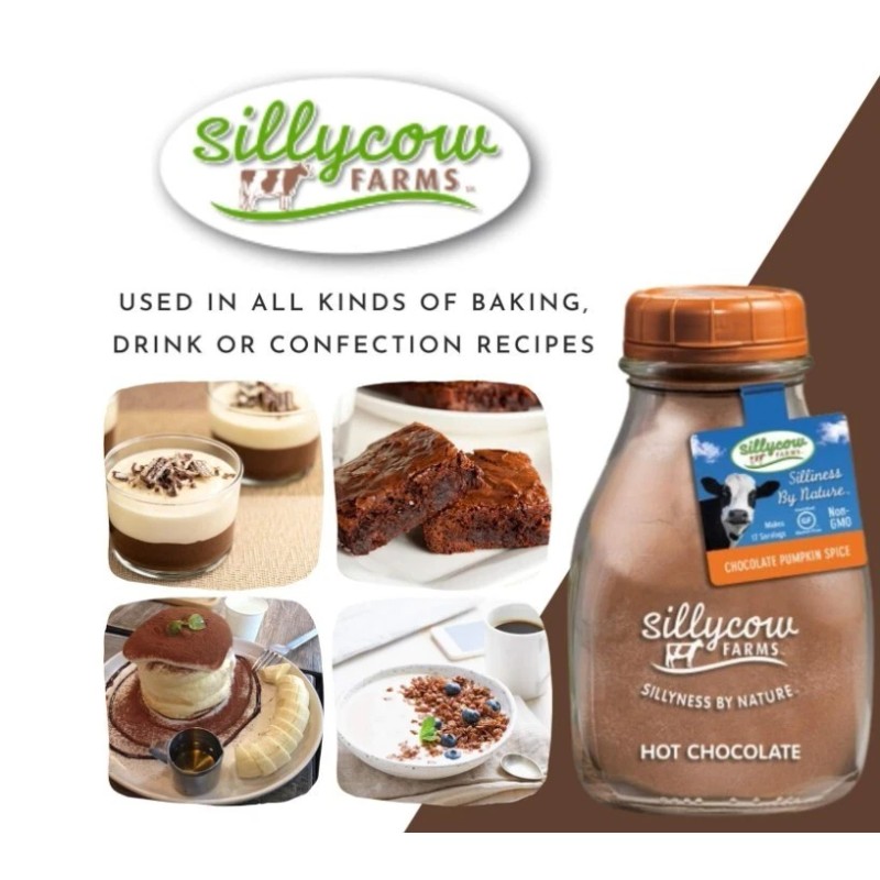 Sillycow Farms Chocolate Pumpkin Spice Hot Chocolate Mix , 16.9