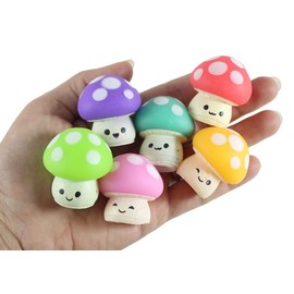 Set of 24 Random Mushroom Mochi Squishy Snacks Food - Kawaii - Cute Individually Wrapped Toys - Sensory, Stress, Fidget Party Favor Toy (Bulk - Set of 24 Mushrooms (2 Dozen))
