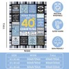 ARRITS 40th Birthday Women Men Cuddly Blanket 40th Birthday Women