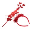 Baluue 1Set Valentine's Day Heart Headband Glitter Headdress with Wand