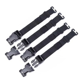 CHIVOLONA 4 Pack Molle Attachments,Tactical Military Binding Retainer,Backpack Straps,Webbing Retainer Elastic Binding Ribbon Buckle