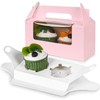 VGOODALL 9PCS Cupcake Boxes with Window, Cupcake Containers Cupcake Carriers