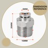 Bwintech 3 Pieces 8mm Hose OD x 3/8 BSP Male