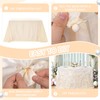 BrillShine Satin Tablecloth 90 x 90 Inch Cream Festive DIY