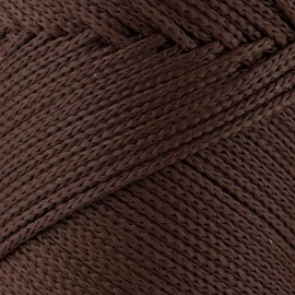 Sensy - Cuerda de macramé, hilo de ganchillo, 100% polipropileno, 1,5 mm, 164 yardas, café
