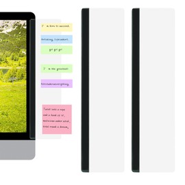Monitor Memo Board 2Pcs Office Desk Accessories Computer Monitor Sticky Note Holder for Computer Screen Acrylic Desktop Memo Board for Women Men Home Office