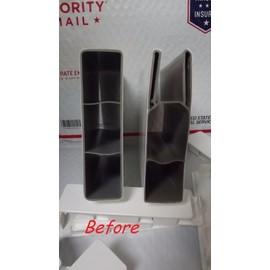 1.5" x 5.5" PVC End Caps for Pocket Rail (12 Pack)
