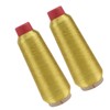 SEWACC 2rolls Metallic Embroidery Thread Reflective Glitter Floss for Sewing