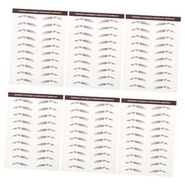 LALAFINA Rtificial Eyebrow Set 6pcs Lasting Eyebrow Transfer Stickers Easy Reuse for Sparse Patchy Over-plucked Eyebrows
