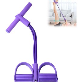 THJOPOKEEL Genérico Bandas Elásticas de Resistencia para Fitness,Estiramiento de Tobillos con Pedales de 4 Tubos,Extensor de Fuerza Abdominal,Estiramiento Elástico de Piernas