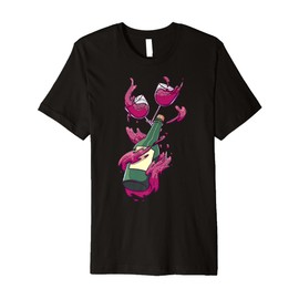 Cartoon Character Holding Colorful Beverages For Kids Premium T-Shirt