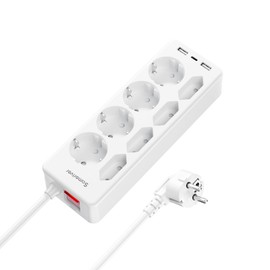 8-Way Power Strip with Surge Protection