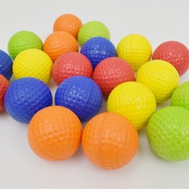 PCBALL-4040 BBCH Baseball Practice Soft & Tactile Mini Color Balls, Set of 40 (8 of each color) 1.7 inches (42 mm) Urethane PU Hitting Batting Training