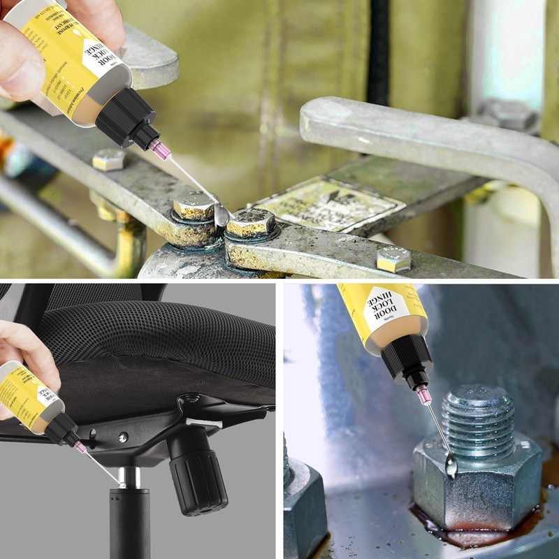 Qucship Door Hinge Lubricant 1 oz Needle Oiler, Upgraded Squeaky
