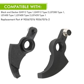 THTEN 90567076 Replacement Trimmer Lever Compatible with Black & Decker GH912 Type 1,GH912 Type 2,LST300 Type 1,LST400 Type 1,LST400 Type 2,LST420 Type 1 6 Pack