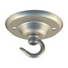 Ceiling Rose Hook Plate 75mm Diameter with Matching Screws Raw