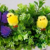 60PCS Mini Easter Yellow Chicks Decoration Toy Farm Animal Statues