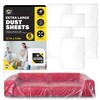 SOL 6pk Extra Large Dust Sheets - 3.6x2.7m Heavy Duty