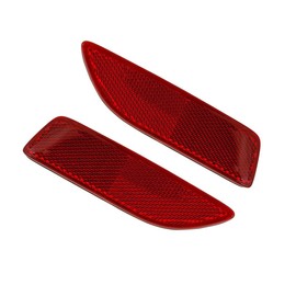 Compatible with Bumper Face Bar Reflectors Light Set Of 2 Rear Driver & Passenger Side Pair PrCars26760