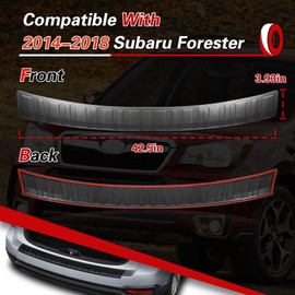 CZGJGD Rear Bumper Protector Guard Accessory Rear Bumper Cover Compatible with Subaru Forester 2014 2015 2016 2017 2018
